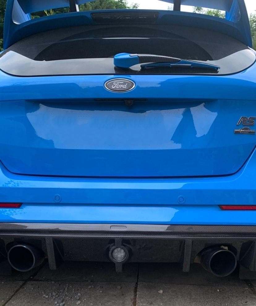 The Ford Focus RS MK3 (2016 - 2018) Carbon Fibre Rear Diffuser - Manufactured from 2*2 Carbon Fibre Weave and handcrafted by our expert carbon fibre manufacturers, adds even more aggression to the already stunning Focus RS.