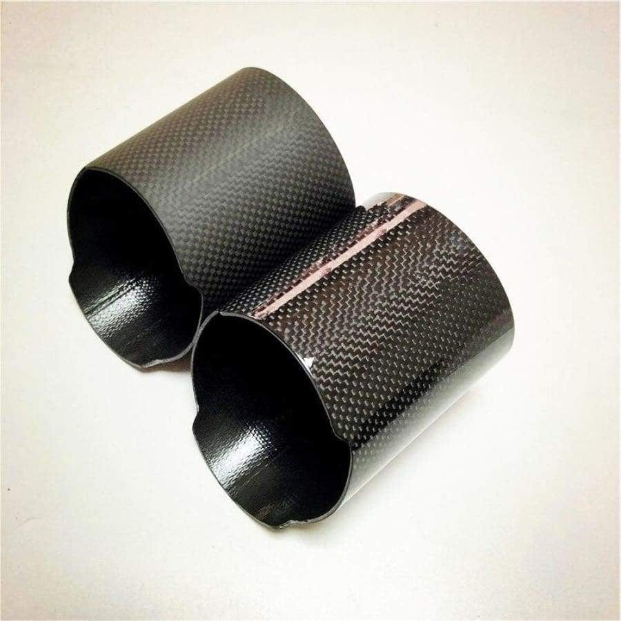 Akrapovic Style Carbon Fibre Exhaust Tip Covers (76mm - 114mm) - Twenty Two Tuning Exhaust Tips