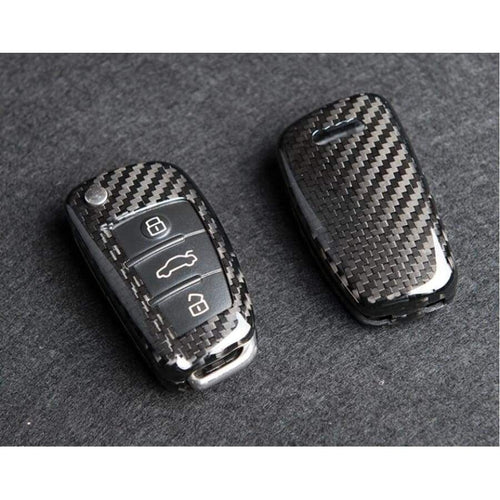 Audi Carbon Fibre Key Cover Protector Case