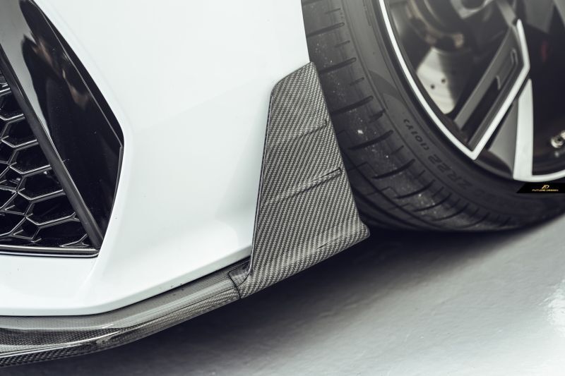 Audi RS6 (C8) Future Design Carbon Fibre Front Lip Spoiler - Manufactured from Pre-preg carbon fibre and designed to fit the RS6 Avant Models perfectly to transform the front end completely. 