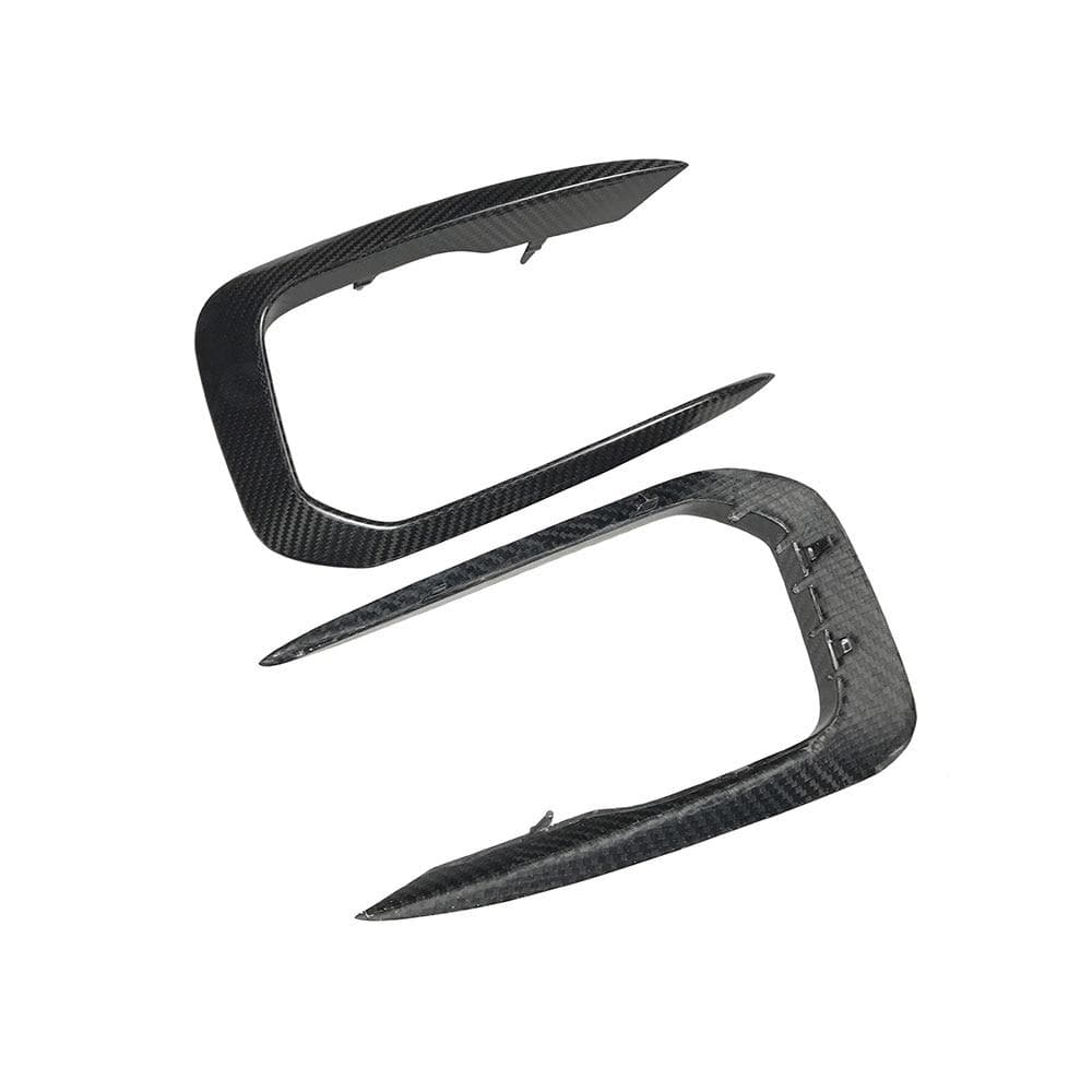 BMW 1 Series (F20/F21) OEM+ Replacement Carbon Fibre Front Fog Trims - Twenty Two Tuning Front Canards/Bumper Inserts