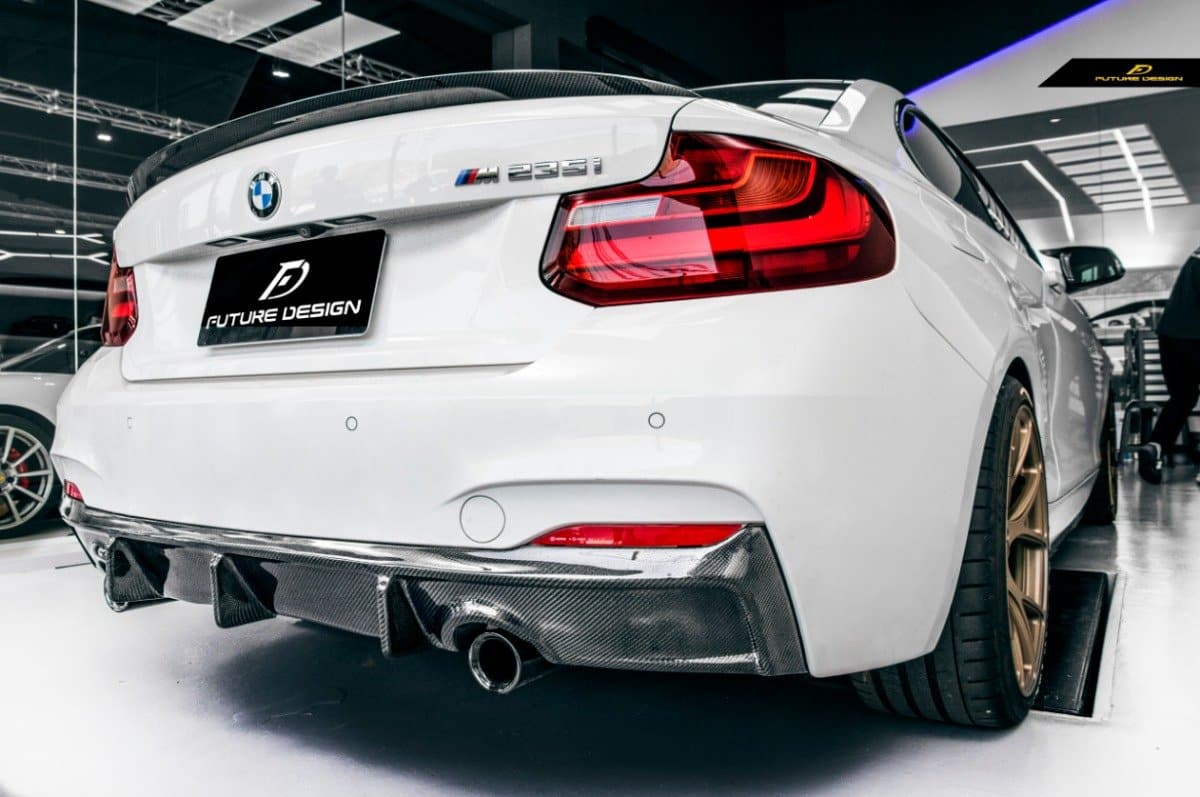 BMW 2 Series (F22/F23) Future Design Carbon Fibre Rear Diffuser - Future Design Rear Diffuser