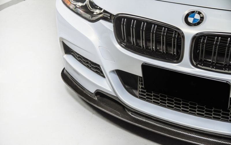 The Varis Style F30/F31 Saloon/Estate 3 Series Carbon Fiber Front Lip Spoiler is made of High-quality material 2*2 3K Twill Carbon Fibre FRP, a very Lightweight and nice fit. This spoiler can Give your car a unique luxury look. This is a Multi-layer protected export carton, shockproof and shockproof. Its precision 3D Scanned moulds for great fitment.