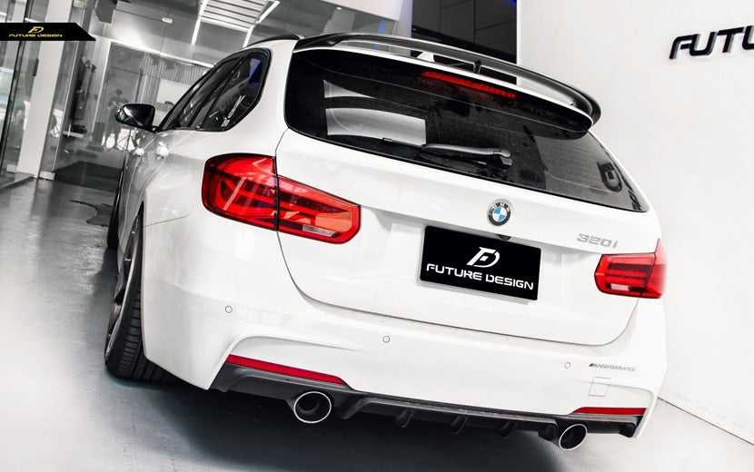 Becquet de toit arrière en fibre de carbone de style performance BMW Série 3 (F31)