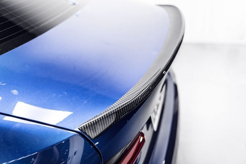 BMW G20 3 Series Carbon Fibre M Performance Rear Spoiler - Bring the M Performance look to the rear of your G20 3 Series with our perfect Dry Carbon Fibre Rear spoiler finished in Gloss Carbon fibre to enhance any 3 Series to its fullest potential. Made from 2*2 3K Twill Carbon Fibre for the best finish on your G20 3 Series. 