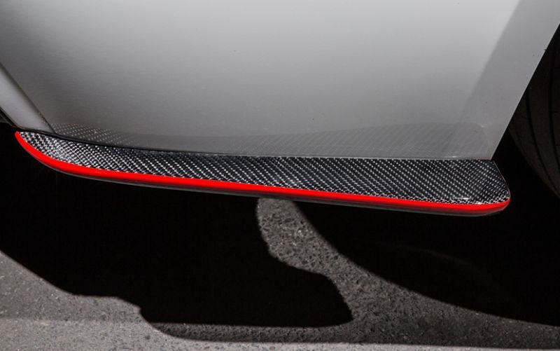 BMW 4 Series Future Design Style Carbon Fibre Rear Bumper Canards - Manufactured from 2*2 Carbon Fibre Weave with FRP and finished in a UV Resistant Gloss Resin, This part adds to any Side skirt extensions by bringing the lower rear bumper round to the diffuser. For the F32 Coupe F33 Convertible and F36 Gran Coupe Models. 