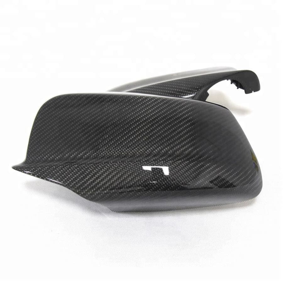 BMW F10 5 Series Pre-facelift Carbon Fibre Replacement Mirror Covers - Manufactured to be a perfect direct replacement for the 5 Series BMW Models from Saloon/Estate and Long Wheel Based Versions. This product is manufactured from Real Carbon Fibre and ABS Plastic and is also coated with a UV Resistant coating to ensure your carbon mirror covers are perfect for years to come. 