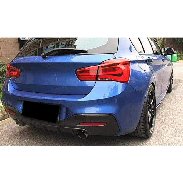 For BMW 1 Series F20 F21 LCI M135i M140i 2015-2018 Rear Bumper Diffuser Lip  1PCS