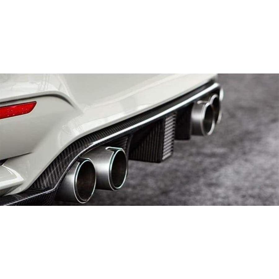 BMW F80 M3 F82 F83 M4 F Series Carbon Fibre Kohlenstoff Style Rear Bumper Diffuser (2012 - 2018) - REAR BUMPER
