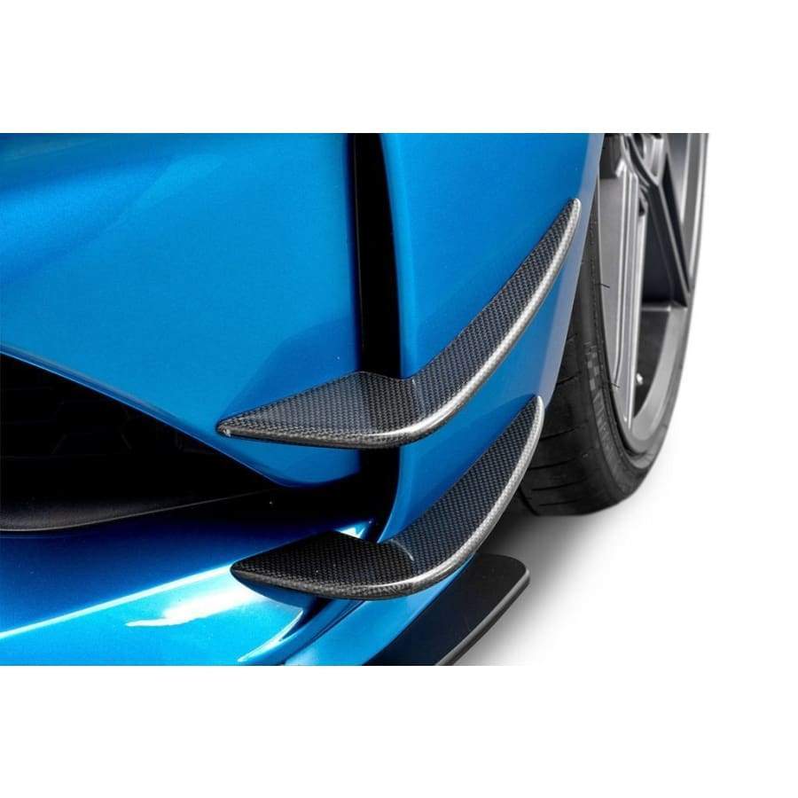 BMW F87 M2 Carbon Fibre Front Canard Set (2014 - 2018)BMW M2 F87 MPE Style Carbon Fibre Front Canards - Manufactured with the stunning BMW M2 Front Bumper in mind to create a more aggressive look to the M2 Front Bumper with the addition of front wind-Knife. This product is manufactured from 2*2 Carbon Fibre Weave with FRP to ensure strength and durability. 