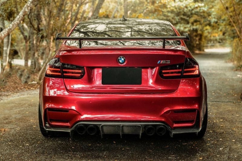 BMW M Performance Throughflow Style Carbon Fiber Rear Trunk Spoiler - Twenty Two Tuning Rear Spoiler