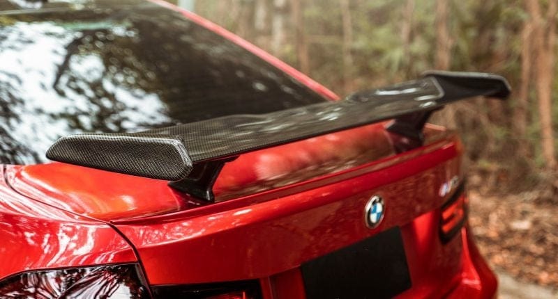 BMW M Performance Throughflow Style Carbon Fiber Rear Trunk Spoiler - Twenty Two Tuning Rear Spoiler