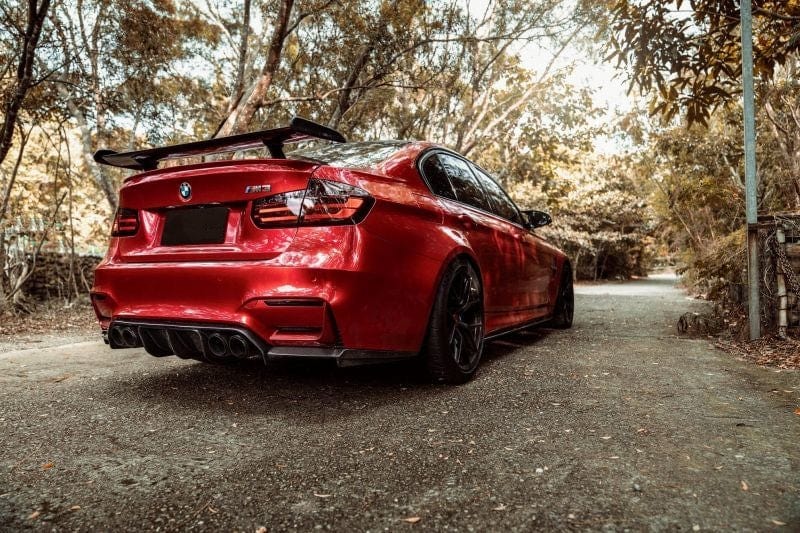 BMW M3 (F80) M Performance Throughflow Style Carbon Fiber Rear Trunk Spoiler - Twenty Two Tuning Rear Spoiler