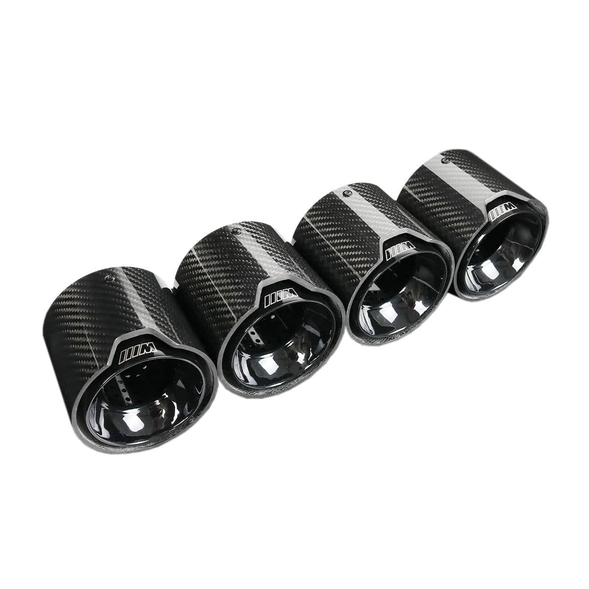 BMW M3/M4 Black M Performance Style Carbon Fibre Exhaust Tips (G80/G81/G82/G83) - Twenty Two Tuning Exhaust Tips