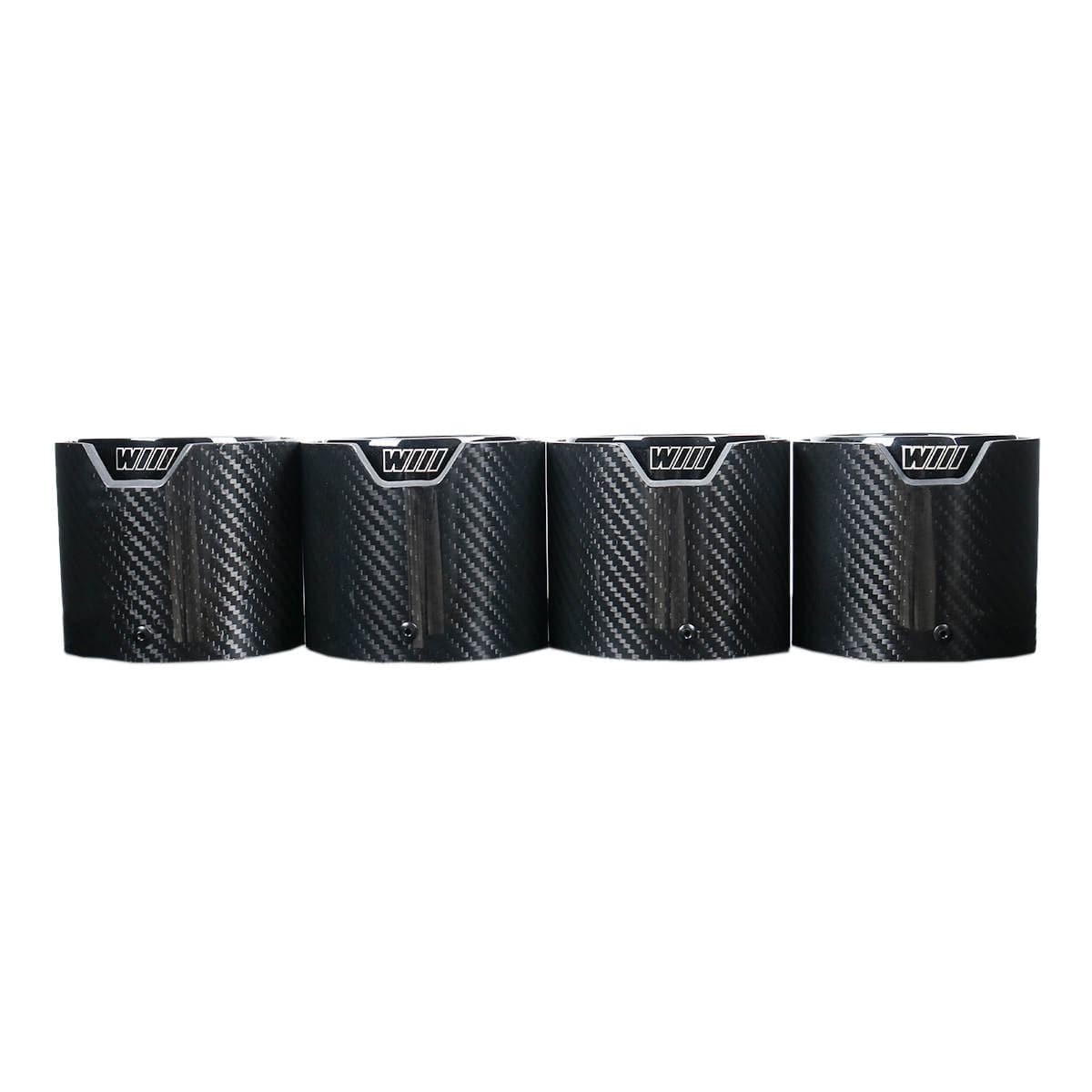 BMW M3/M4 Black M Performance Style Carbon Fibre Exhaust Tips (G80/G81/G82/G83) - Twenty Two Tuning Exhaust Tips