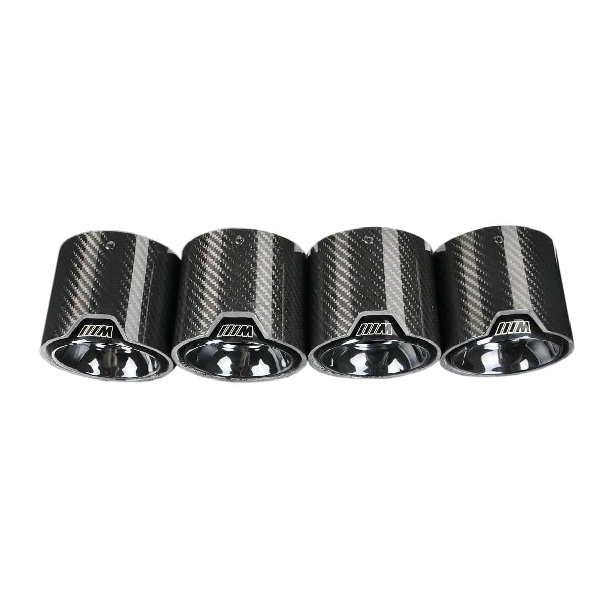 BMW M3/M4 Black M Performance Style Carbon Fibre Exhaust Tips (G80/G81/G82/G83) - Twenty Two Tuning Exhaust Tips