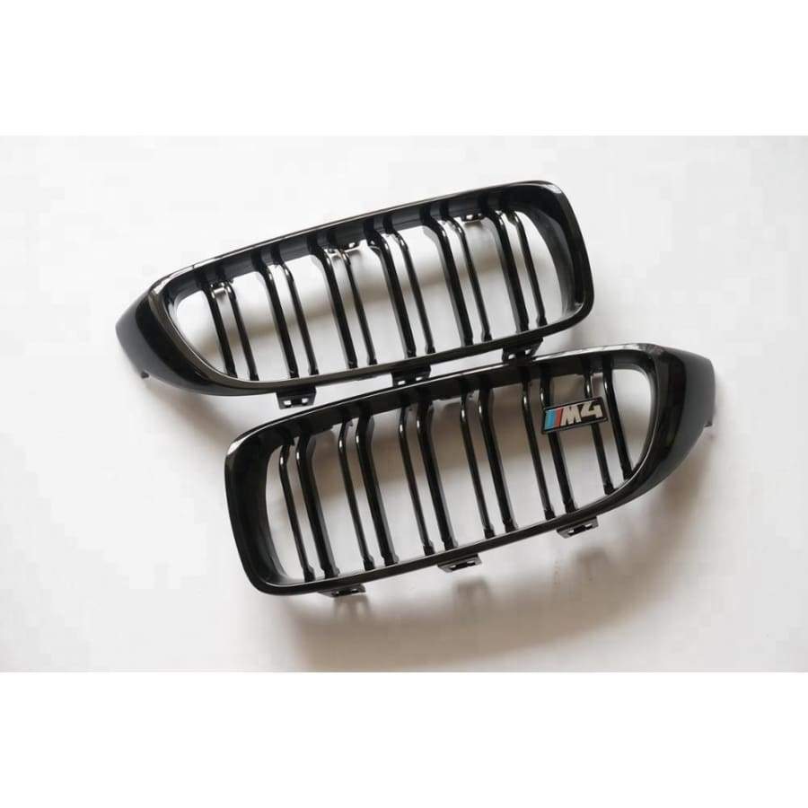 BMW M3/M4 (F80/F82/F83) M Style Gloss Black Front Grille - Twenty Two Tuning Front Grille