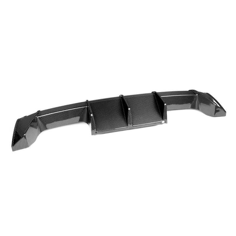 BMW G80/G82/G83 M3/M4 M Power Euro Style Carbon Fibre Rear Diffuser - Manufactured from 100% Carbon Fibre to be a perfect fit for the G80/G82 M3/M4 Models. Taking inspiration from the masters of performance parts BMW with this OEM M Power Rear Diffuser, you will be able to add a unique touch to your new BMW G80/G82 M3/M4 Without adding the expensive M Performance exhaust system. 