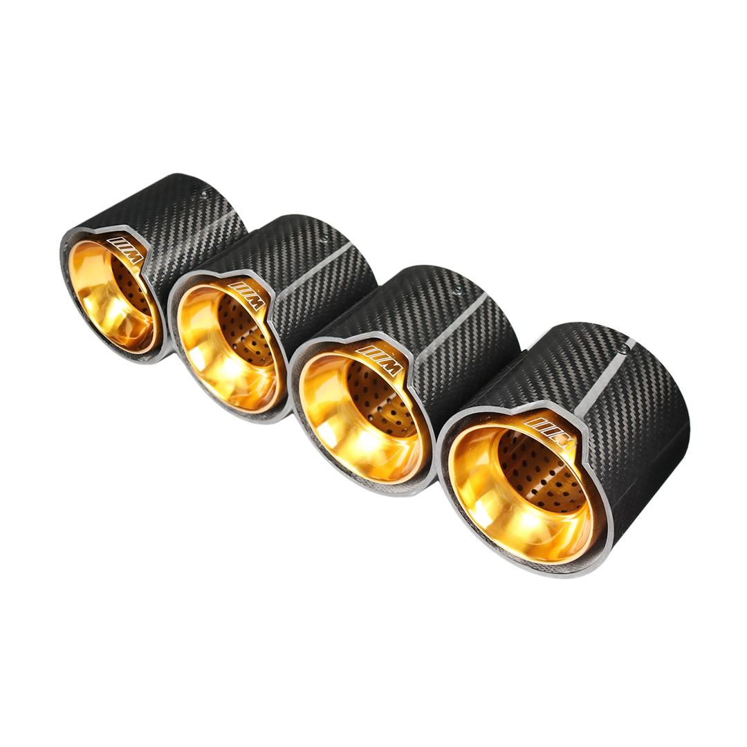 BMW M3/M4 (G8X) Gold M Performance Style Carbon Fibre Exhaust Tips