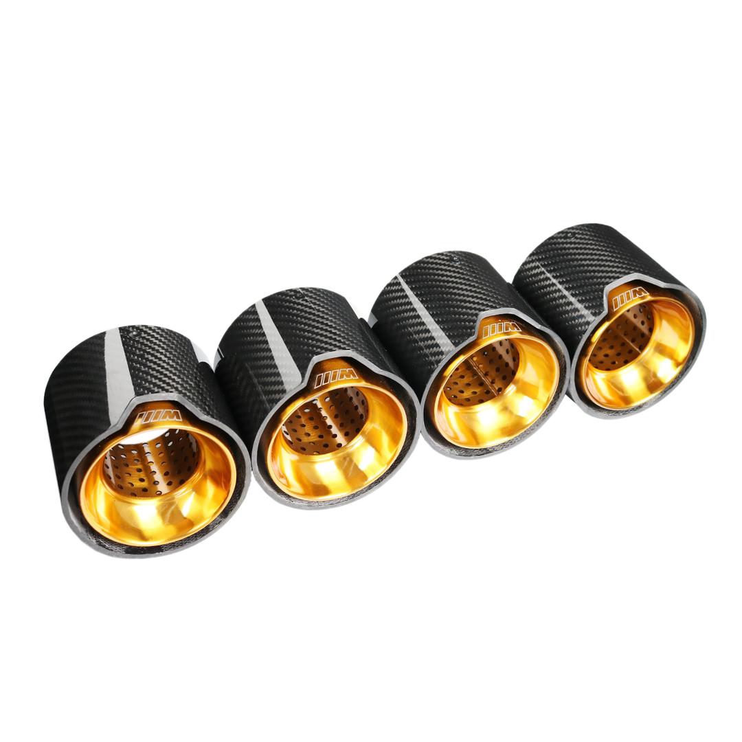 BMW M3/M4 Gold M Performance Style Carbon Fibre Exhaust Tips (G80/G81/G82/G83)