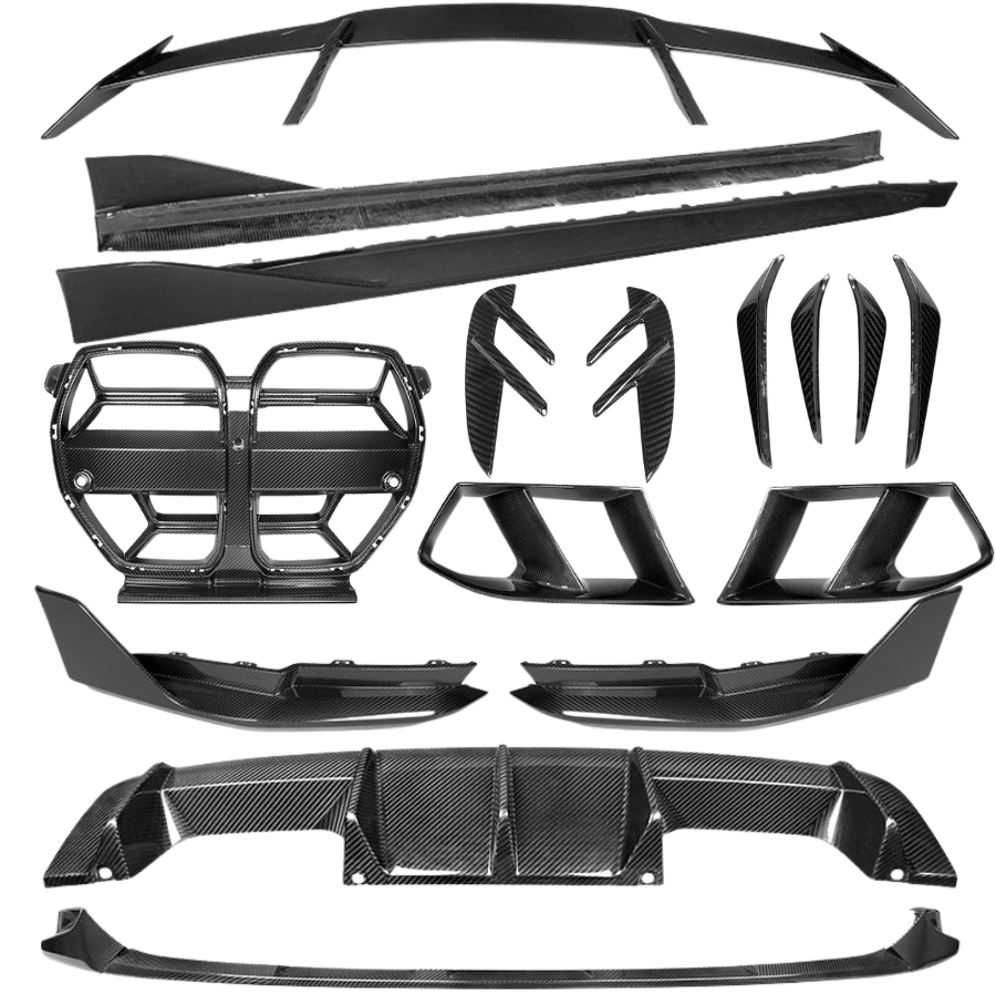 BMW M3/M4 M Performance Style Carbon Fibre Body Kit (G80/G82/G83) - Twenty Two Tuning Full Styling Kit