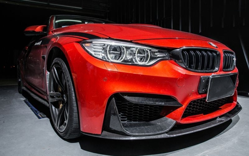 Together with other carbon fibre add-on parts for the BMW F8X M3 M4 models, they are the complete solution to tune the handling for the front of a car aerodynamically. The characteristics of carbon fibre also add more aggressive styling to the F80 M3, F82 F83 M4. Carbon Fibre Upper Bumper Trims is finished to a high standard that represents a product of superior quality and fitment. Available for front and rear.