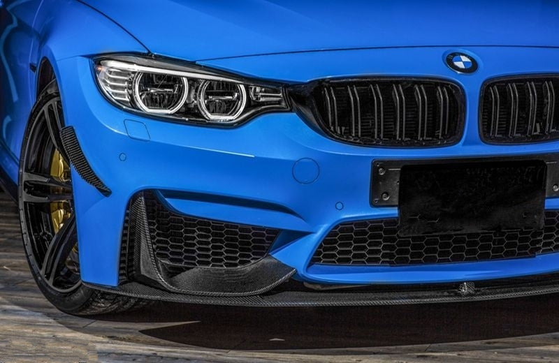 BMW M3/M4 (F80/F82/F83) M Style Carbon Fibre Front Bumper Canards