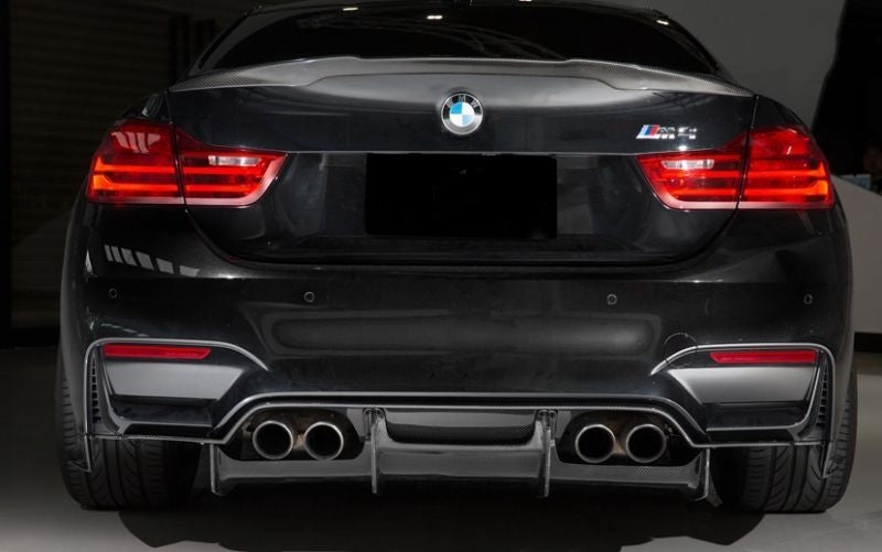 PSM Style Rear Bumper Diffuser is made of using High-Quality 2*2 3K Twill Carbon Fibre With FRP. It is Created using precision moulds from OEM parts for great fitment. It Makes Your Car Unique Designed to give your F80 M3 F82 F83 M4 that extra Flare with our Carbon fibre Rear Diffuser.