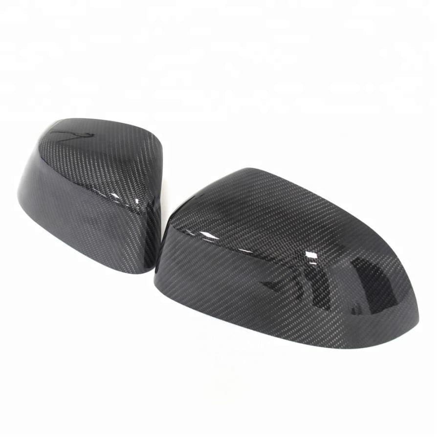 BMW OEM Style Carbon Fibre Replacement Mirror Covers for the X3/X4/X5/X6 SUV Models - Manufactured to be a direct replacement with no modifications required with a perfect fitment every time. This product is manufactured from Real Carbon Fibre and ABS Plastic which ensures this product is a perfect fit and looks like the upgraded OEM Mirror Covers