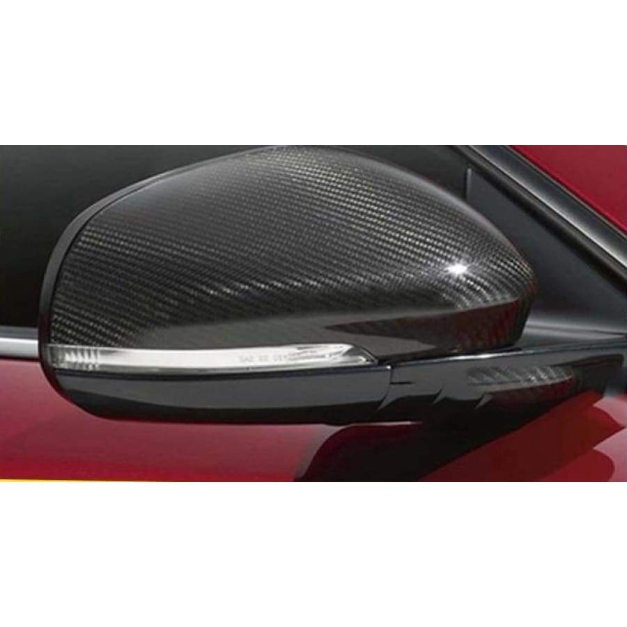 Jaguar F Type Coupe 2 Door Carbon Fibre Add-On Style Mirror Covers - Manufactured from 2*2 Carbon Fibre weave designed to enhance the look of your Coupe 2 Door Jaguar F Type Model. This product is finished in a UV Resistant Gloss Carbon Fibre Resin to give you a product that will last in any condition. 