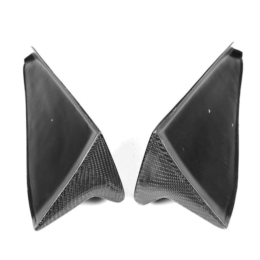 Jaguar XE Carbon Fibre Rear Bumper Canards - Inspired by the SVR Styling and manufactured a perfect fit for the Jaguar XE Models. This product adds extra definition to the rear of your Jaguar XE Model with the side canard fins that accent the stunning bodywork that the Jaguar XE already has. 