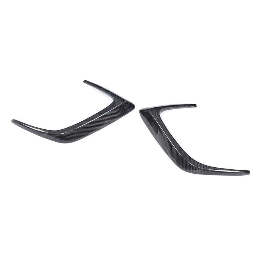 Mercedes Benz C63 Coupe (C205) Carbon Fibre Rear Bumper Canards - Manufactured from Carbon Fibre and FRP to Produce a robust product that sits perfectly on the rear bumper and adds to the aggressive flare that the C63 Coupe Model already has.