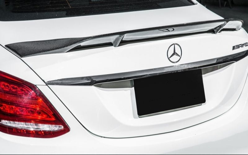 Mercedes C-Class W205 Sedan AMG Style Carbon Fiber Rear Spoiler