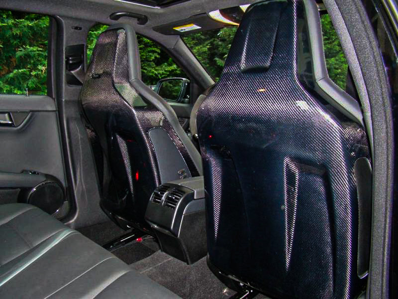 Mercedes Benz C63 Saloon (W204) Estate (S204) and Coupe (C204) Pre-Facelift Carbon Fibre Seat Back Covers - Manufactured from 2*2 Carbon Fibre Weave to enhance the interior of your C63, these covers are installed directly over your existing seat backs with 3M Double-sided tape. To fit 2008, 2009, 2010 and 2011 C63 W204 Models. With this kit, you will receive a pair of the seat back covers for driver and passenger seatbacks. 