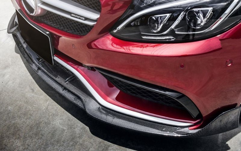 Auto Frontschürze Lip Spoiler für Mercedes Benz C-Class W205 C205 S205 C63  AMG 2015-2022 Splitter Lip Spoiler Diffusor Body Kit Abdeckung Außen zubehör,Carbon  Fiber Look : : Auto & Motorrad