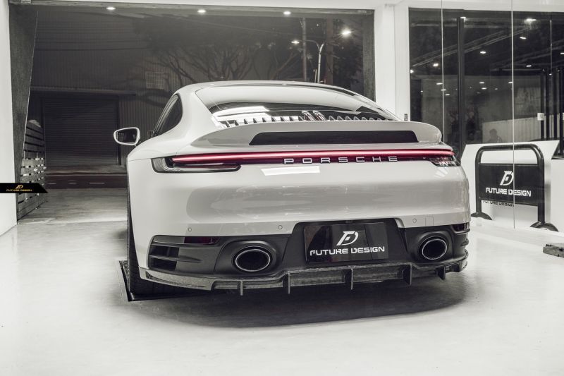 Porsche Carrera (992/911) Future Design Carbon Fibre Rear Diffuser