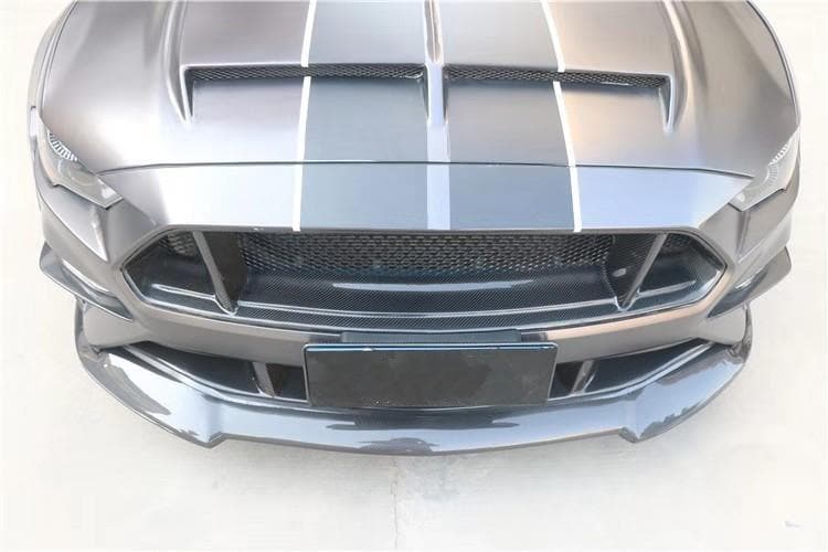 Ford Mustang 6th Gen. Face-Lift Carbon Fibre Front Lip Spoiler