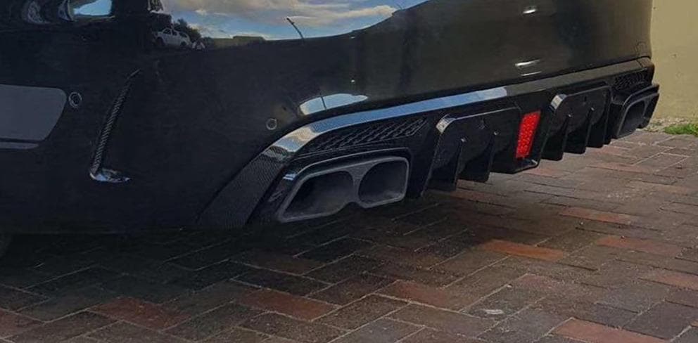 Mercedes Benz C-Class/C43/C63 (S205) BRABUS Style Gloss Black Rear Diffuser And Exhaust Tips