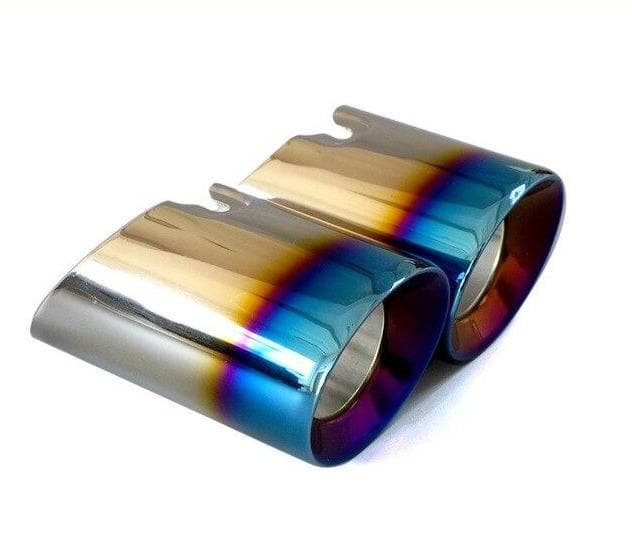 BMW F20 F21 M135I M140I Stainless Steel Slash Cut Exhaust Tips Set (2014 - 2019) The Outlet size of these Exhaust tips is 3.5 Inch (89mm) Black Chrome Stainless Steel Polished Stainless Steel Burnt Tipped Stainless Steel BMW F20 1 Series M135I M140I (2012 - 2018) BMW F21 1 Series M135I M140I (2012 - 2018) 