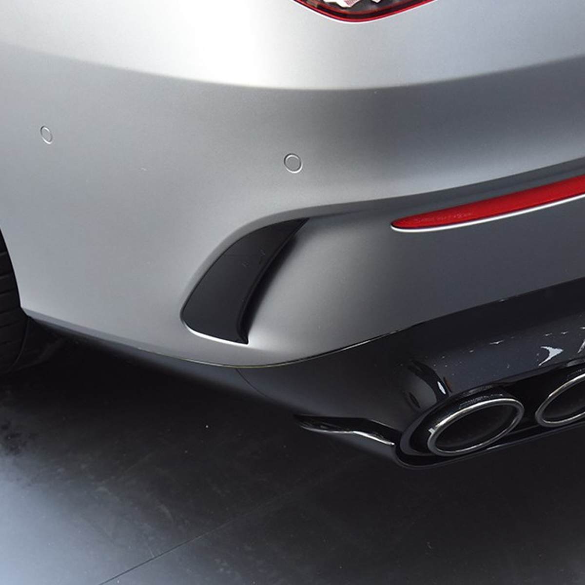 Mercedes Benz CLA-Class/CLA35 (C118) AMG Style Carbon Fibre Rear Bumper Canards - Manufactured from 100% Carbon Fibre, this product is the perfect addition to your CLA model with an easy fitment with the double-sided tape supplied. This product quickly enhances your CLA Class with added depth with the polished resin finish over natural carbon fibre. 