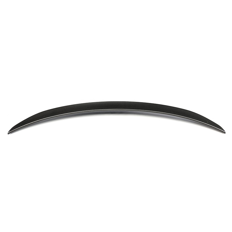 Tesla Model 3 OEM Style Carbon Fibre Rear Trunk Spoiler - Manufactured from 2*2 Carbon Fibre Weave to produce a stunning minor additional spoiler to the Model 3's look with a slight upsweep enhances the rear visual of your Model 3 while maintaining its original look and aesthetic.