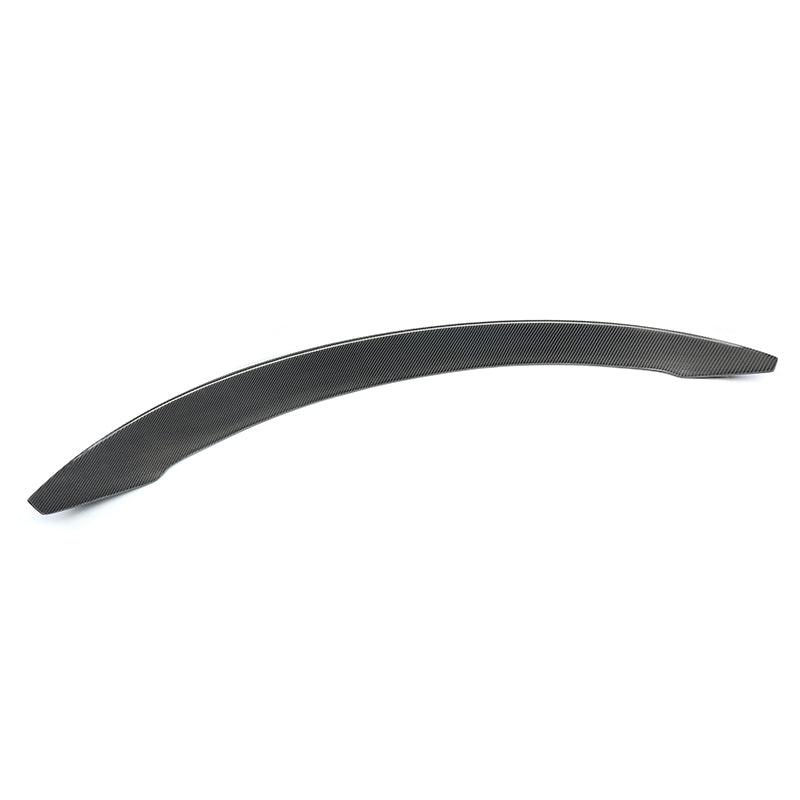 Tesla Model 3 Vorsteiner Style Carbon Fibre Rear Trunk Spoiler - Manufactured from 2*2 Carbon Fibre Weave. Producing an aggressive visual change to the rear of your Tesla Model 3 with this Vorstiner Carbon Fibre Rear Trunk Spoiler. Available in Gloss Carbon Fibre and Matte Carbon Fibre Finishes.