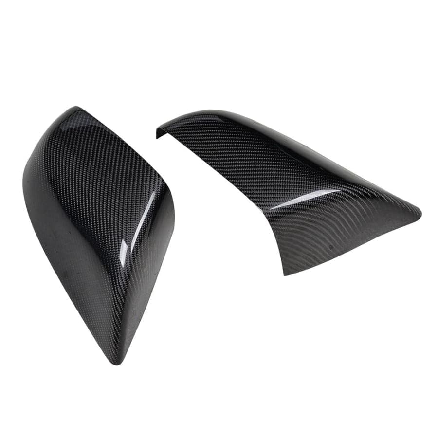 Tesla Model S 1st Gen OEM Style Carbon Fibre Stick On Mirror Covers - Manufactured from Pre-Preg Carbon fibre and designed to fit perfectly over the Model S OEM Mirror Covers to give the Model S added style. Designed to fit the 2012,2013,2014,2015,2016,2017,2018,2019 and 2020 Models.