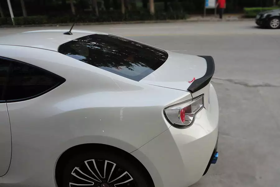 Toyota GT86 Z6N/ZC6 AD Style Carbon Fibre Rear Spoiler - Manufactured from 2*2 Carbon Fibre with FRP and finished in a gloss resin to enhance the rear end on the Toyota GT86 Pre-Facelift Models. Adding an aerodynamic feel to the whole car, this part really sets your Toyota GT86 Apart from the rest.
