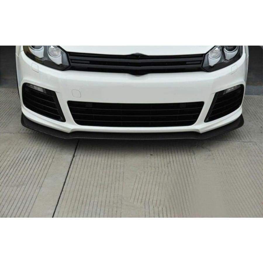 Volkswagen Golf R (Mk6) MTC Style Carbon Fibre Front Lip - Manufactured from 2*2 Carbon Fibre Weave. The VW Golf R Mk6 MTC Style Carbon Fibre Front Lip Spoiler is the perfect Full-Length front lip adding maximum detail to the front of your Golf R. With the extended outer length. This Mk6 Golf Front Lip Spoiler Truly Shows off the Mk6 Golf R Properly.